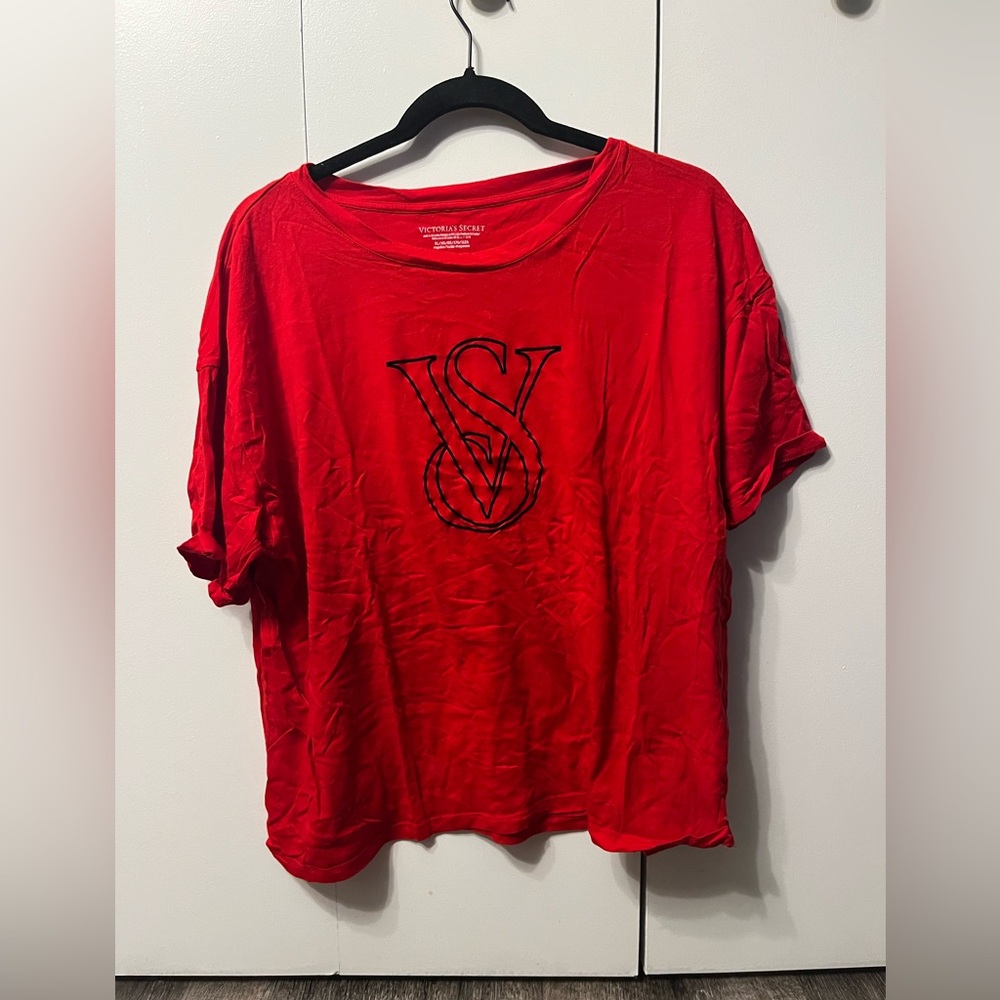 Red Victoria’s Secret sleep shirt